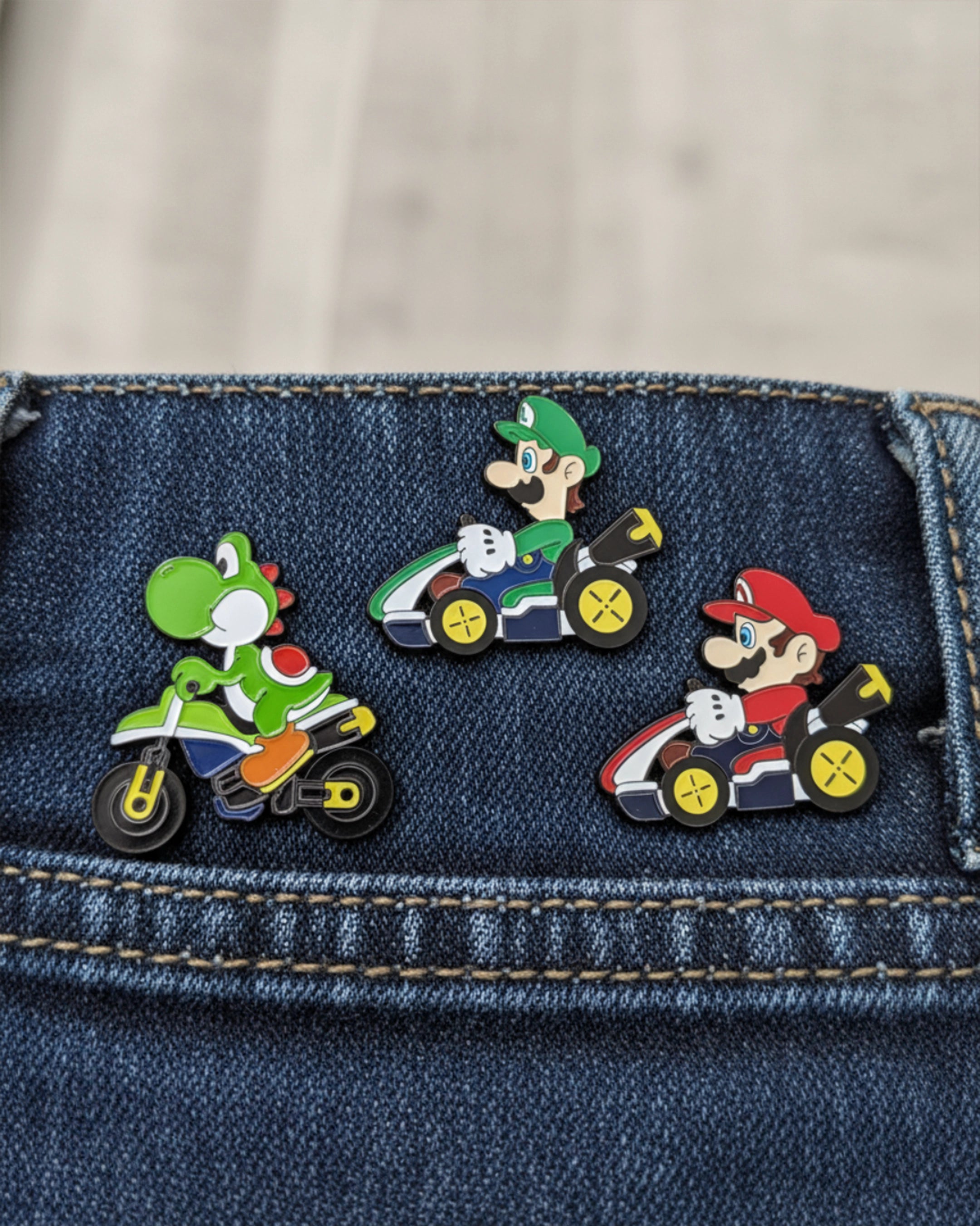 Pines Mario Kart - 3 Unidades