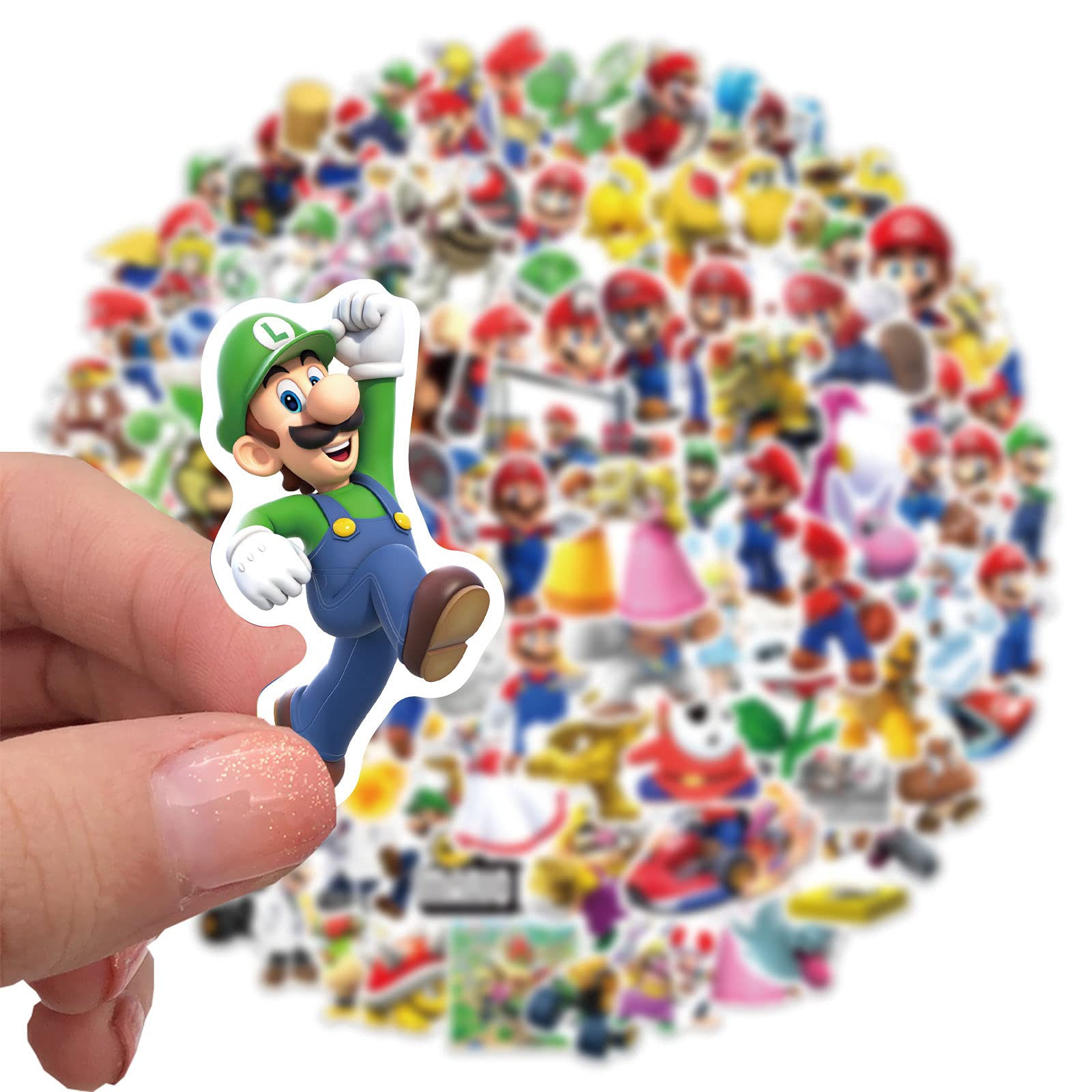 Paquete de 50 Stickers de Mario Bros