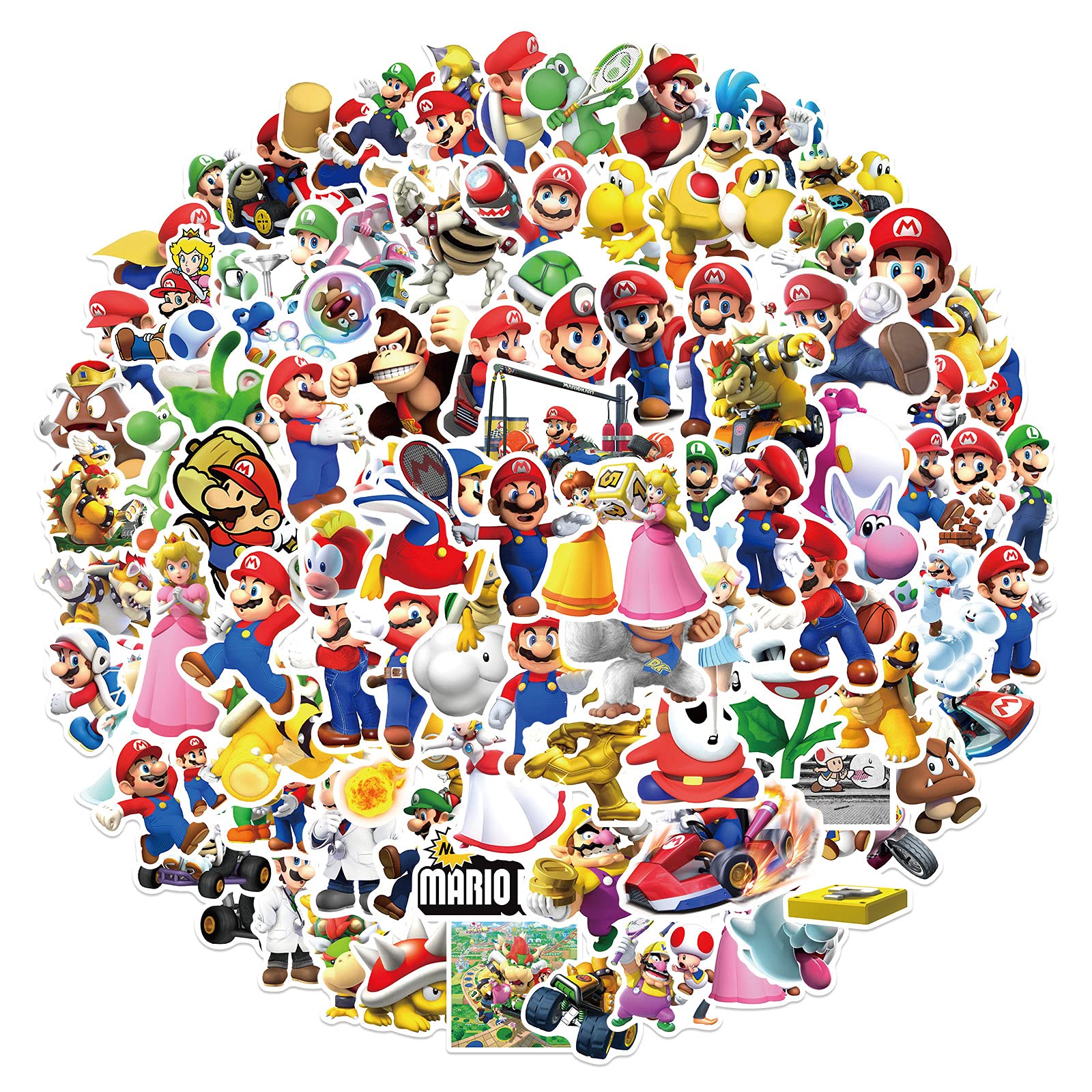 Paquete de 50 Stickers de Mario Bros