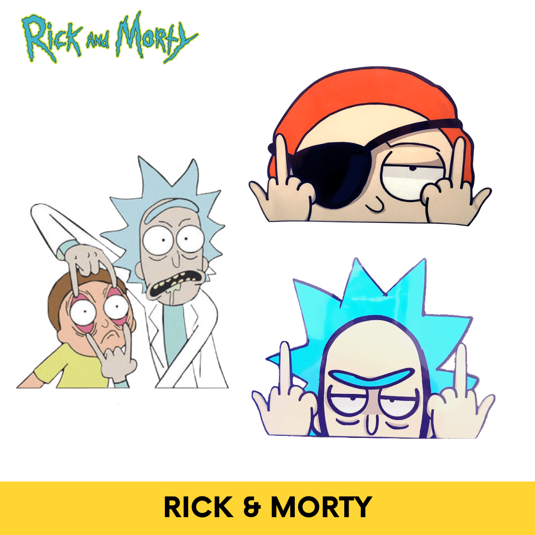 Sticker Multiuso de Rick & Morty