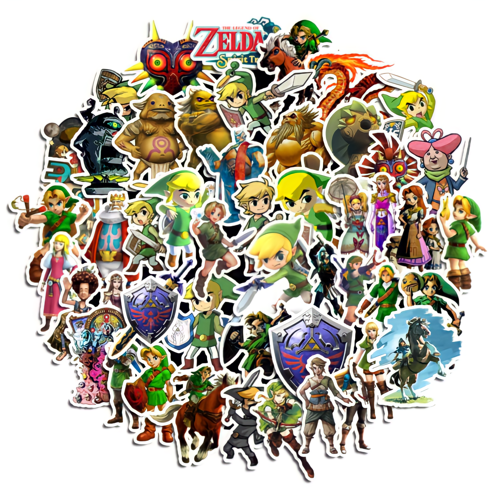 Paquete de 50 Stickers de Zelda