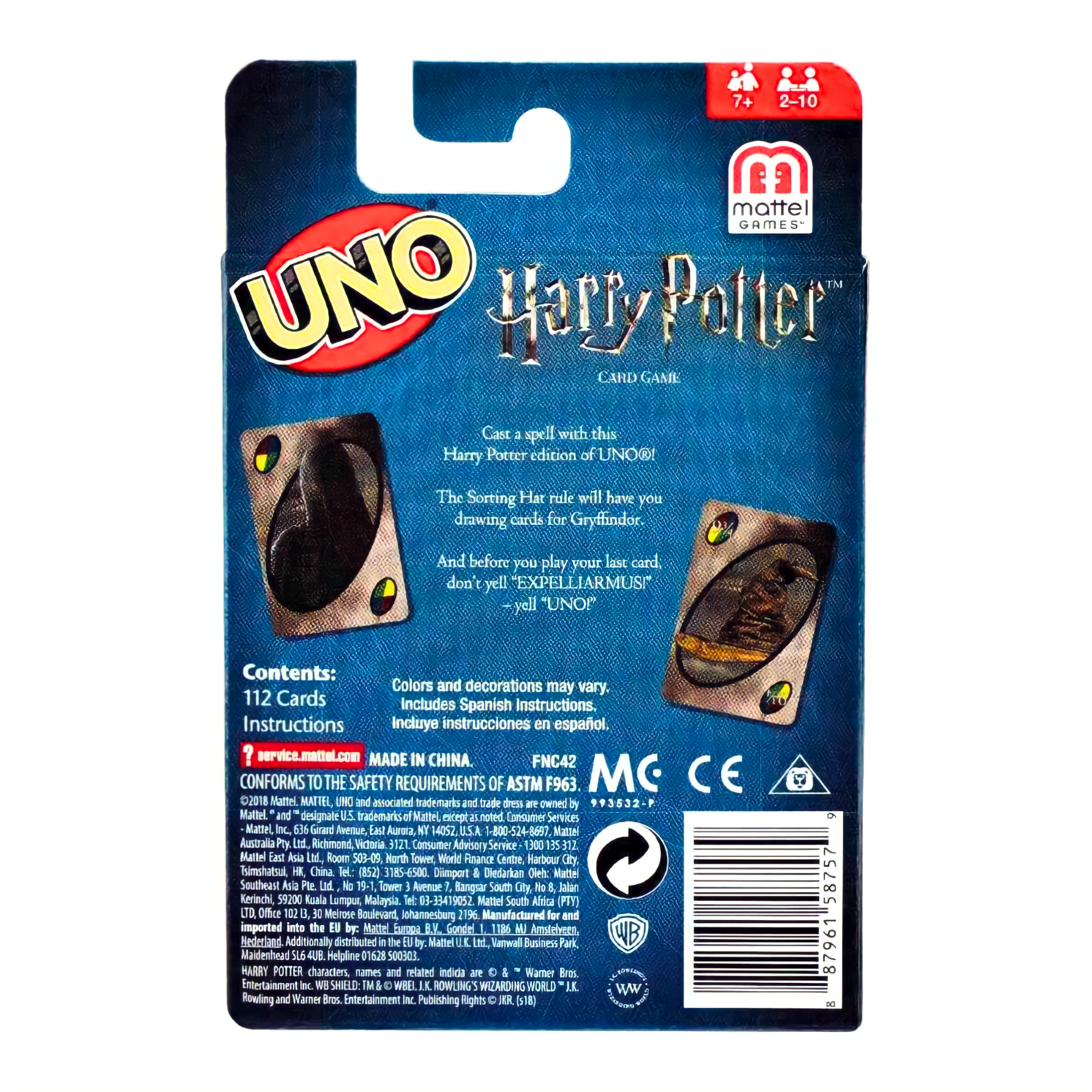 Juego de UNO Harry Potter