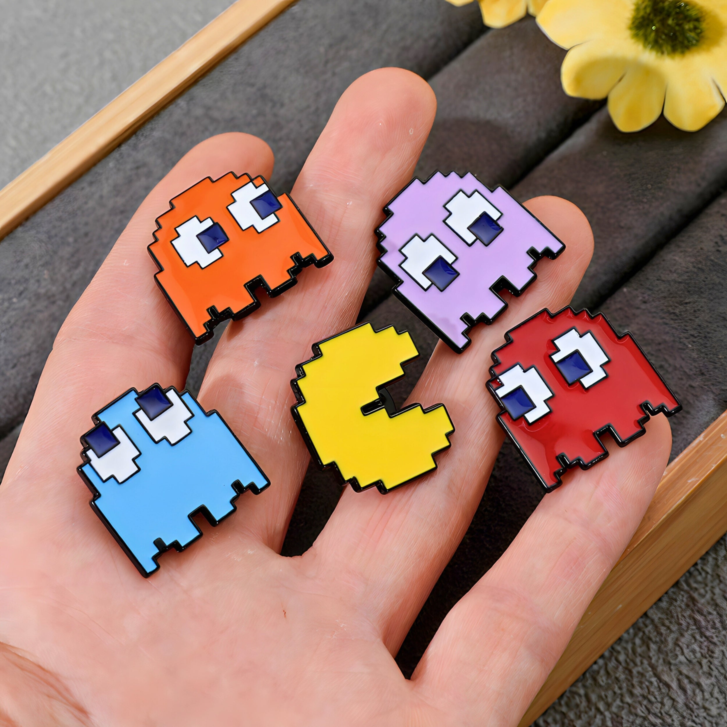 Pines Pac-Man - 5 Unidades