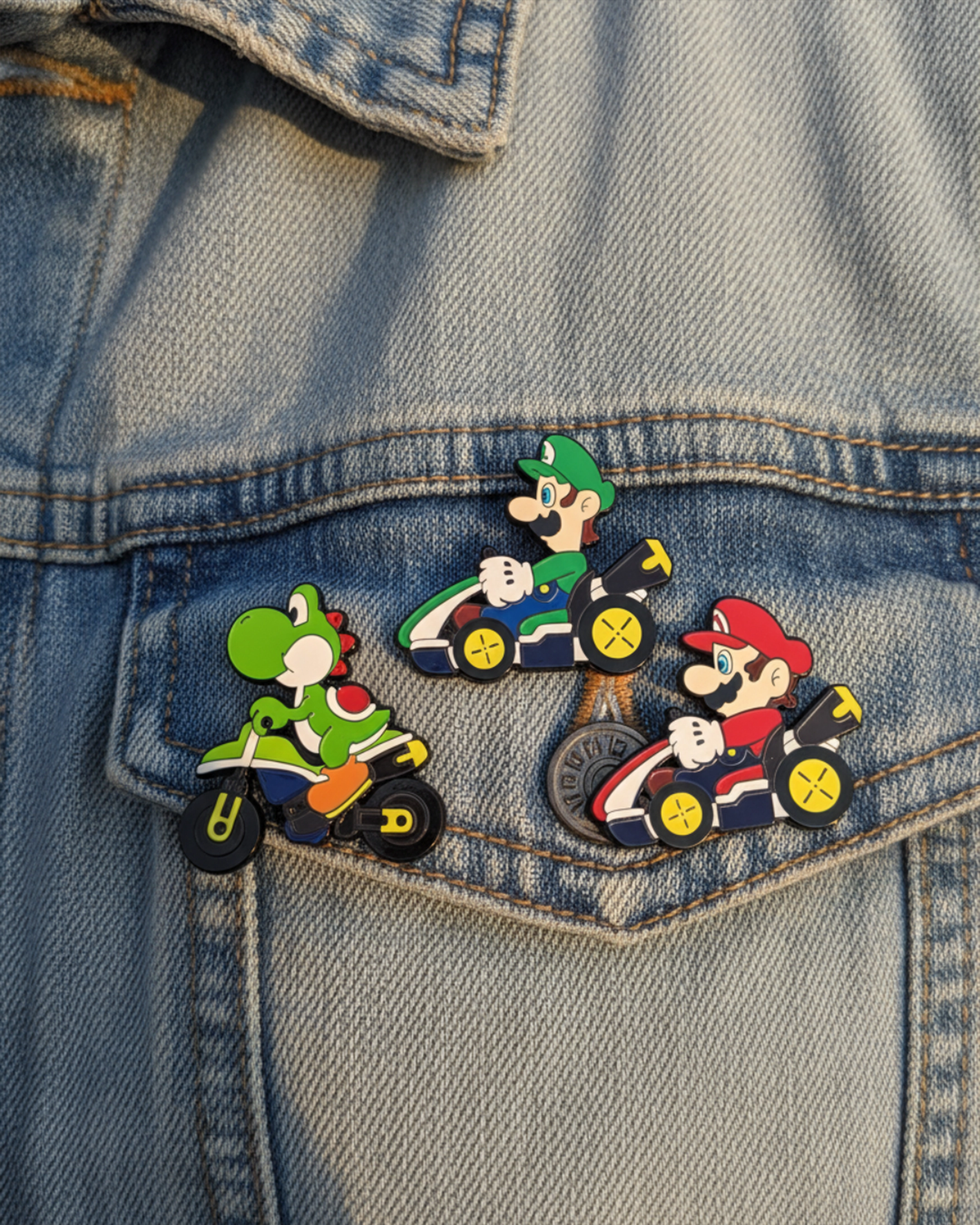 Pines Mario Kart - 3 Unidades