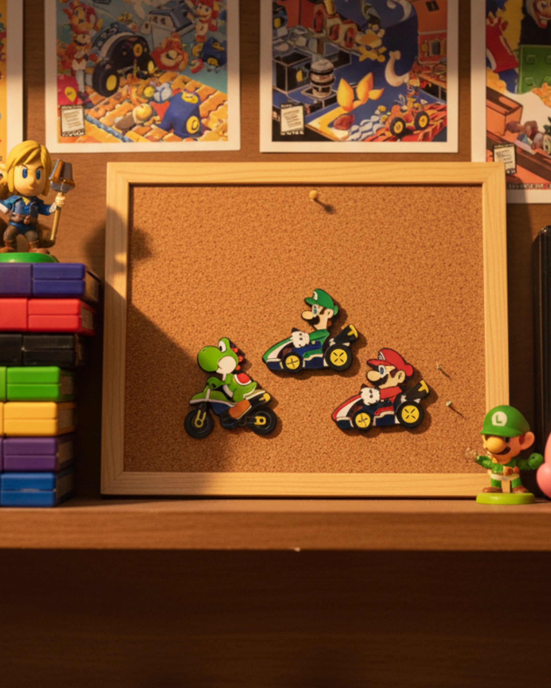 Pines Mario Kart - 3 Unidades