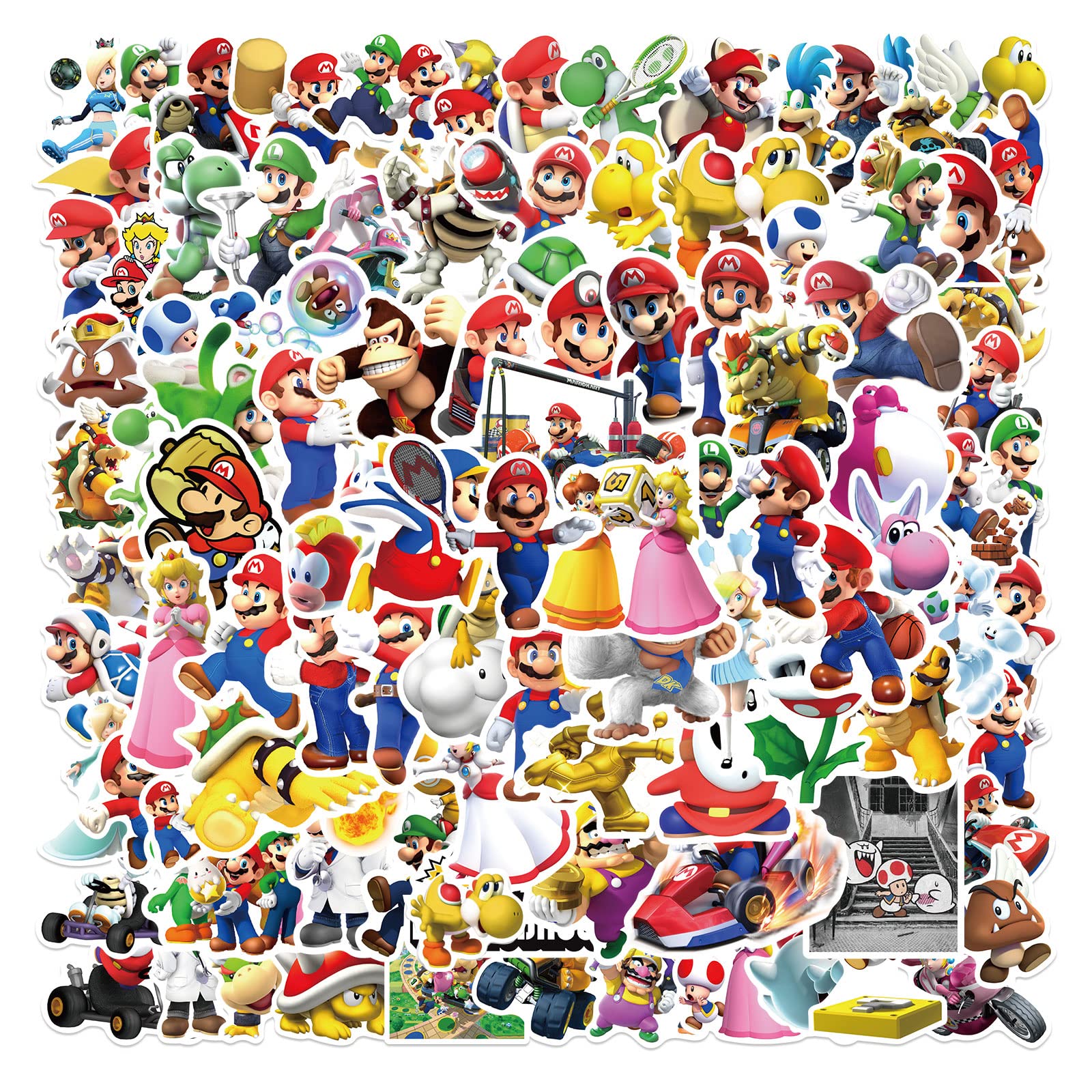 Paquete de 50 Stickers de Mario Bros