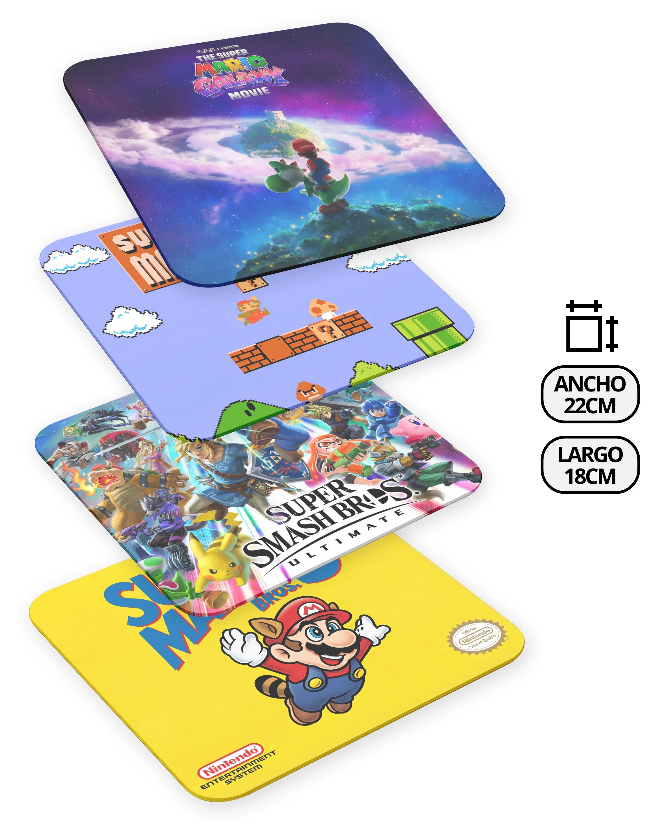Mousepads Mario Bros – Edición Limitada