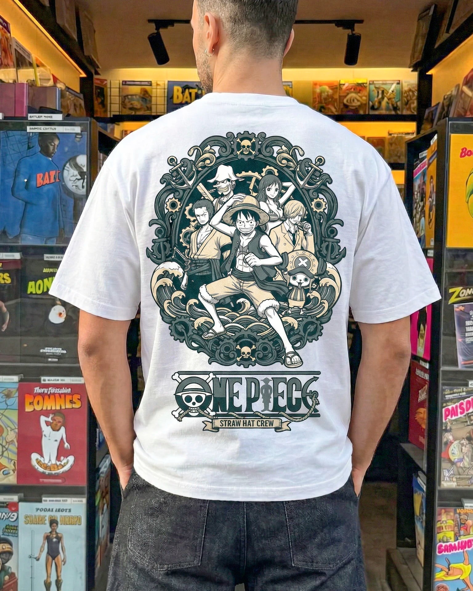 Playera Mugiwara Sraw Hat Crew – One Piece