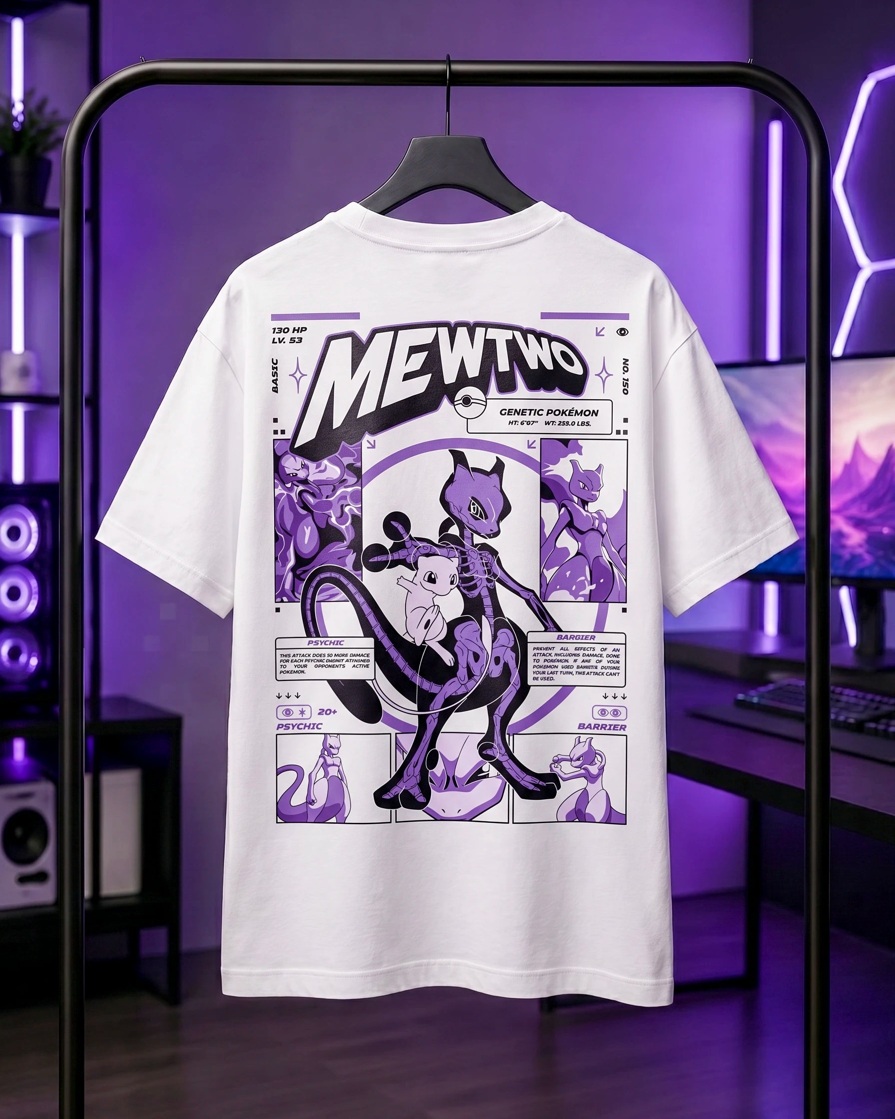 Playera Pokémon – Mewtwo Psychic