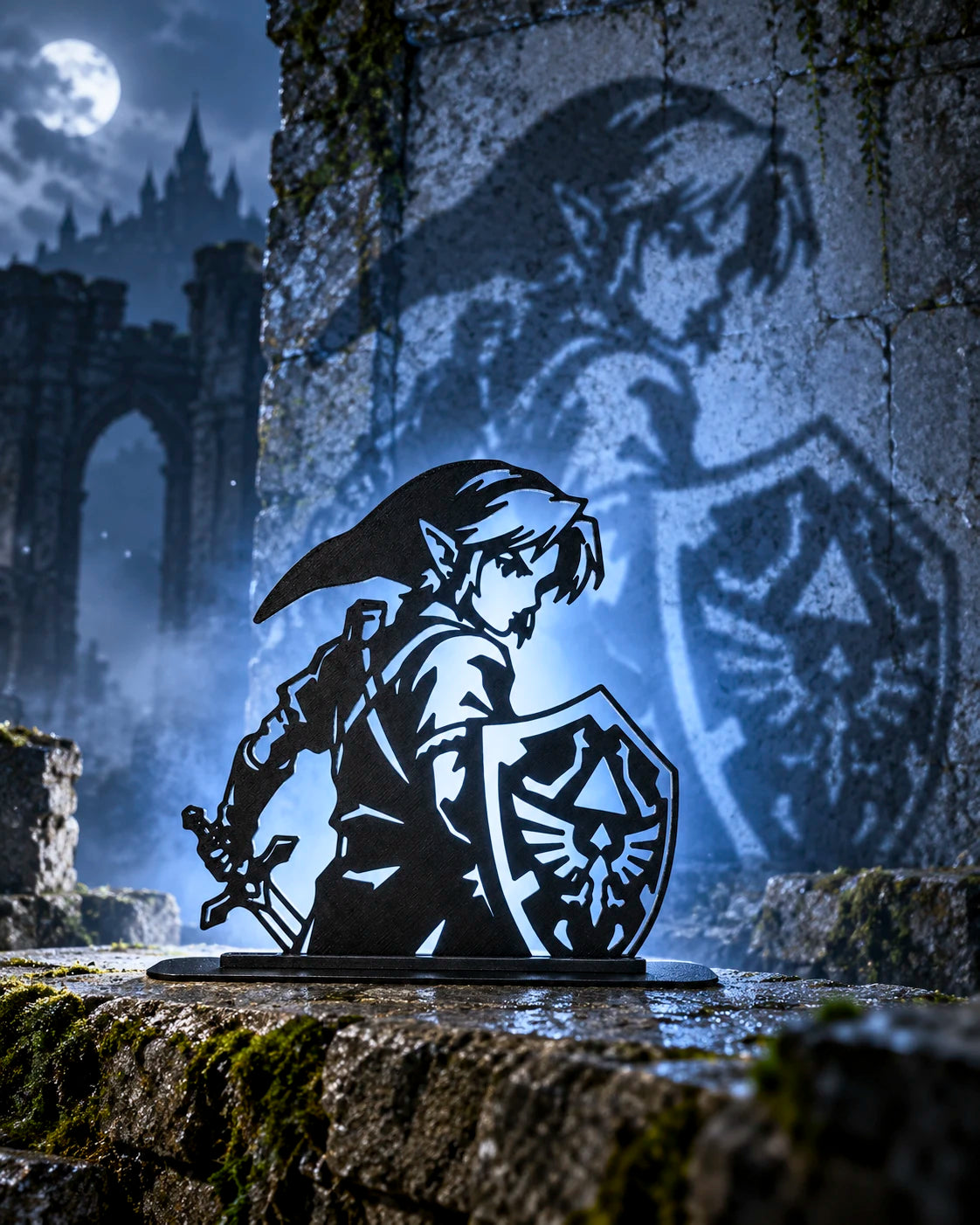 Figura Link – Silueta con Efecto Contraluz