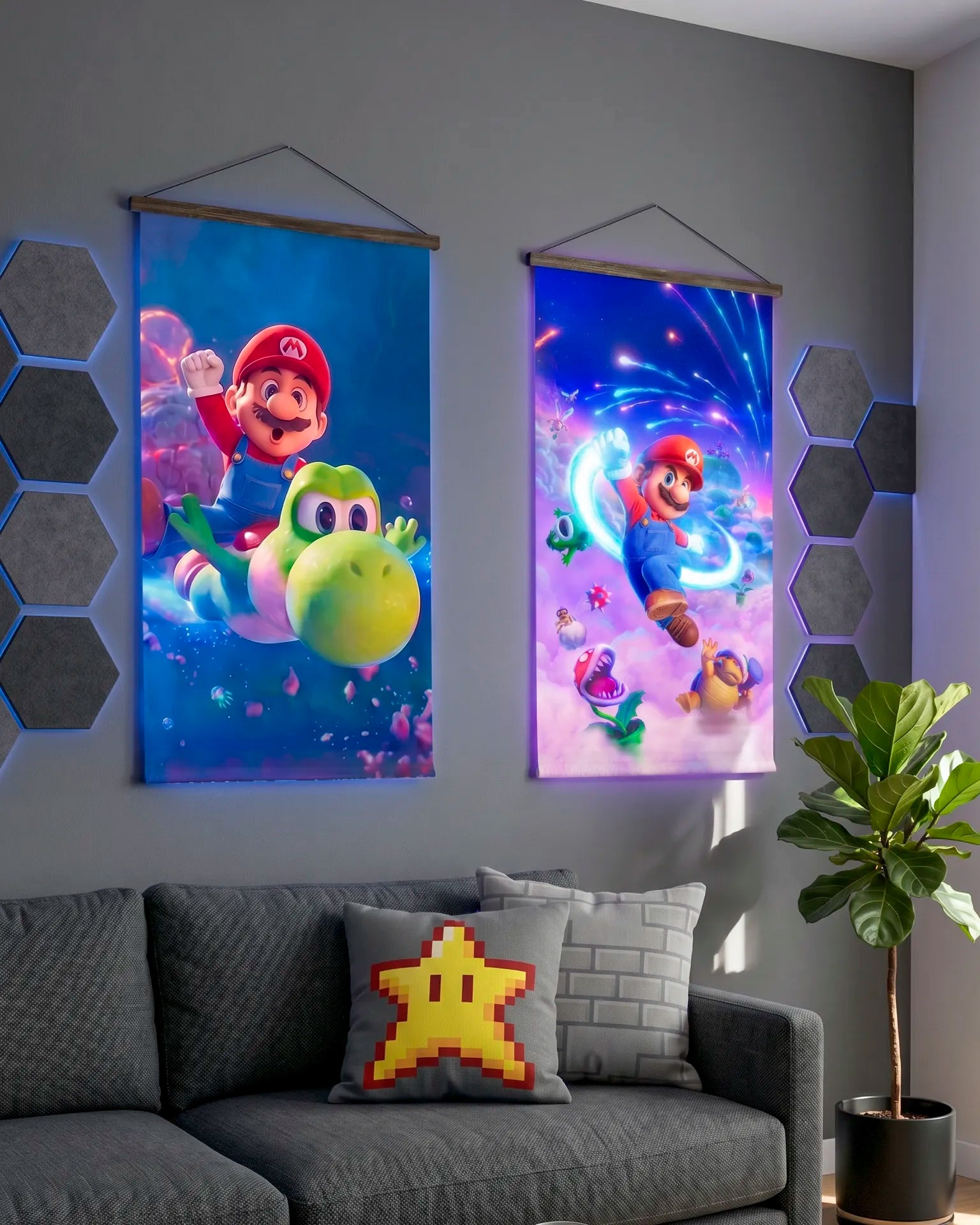 Pósters Mario Bros – Colección Estelar