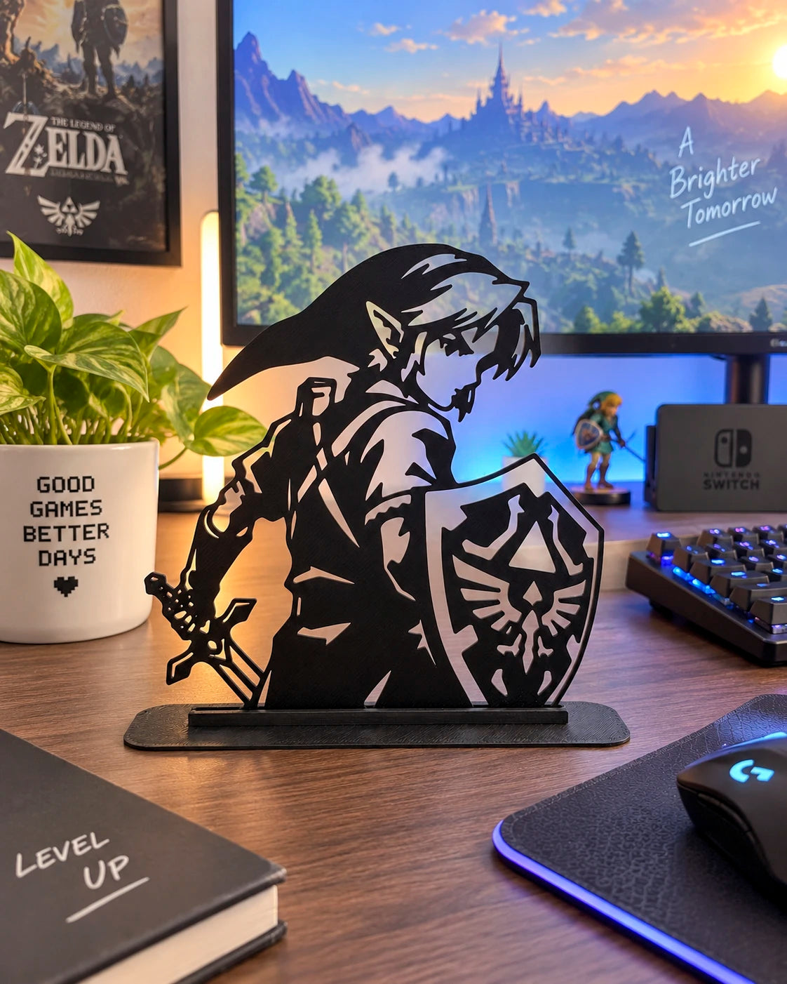 Figura Link – Silueta con Efecto Contraluz