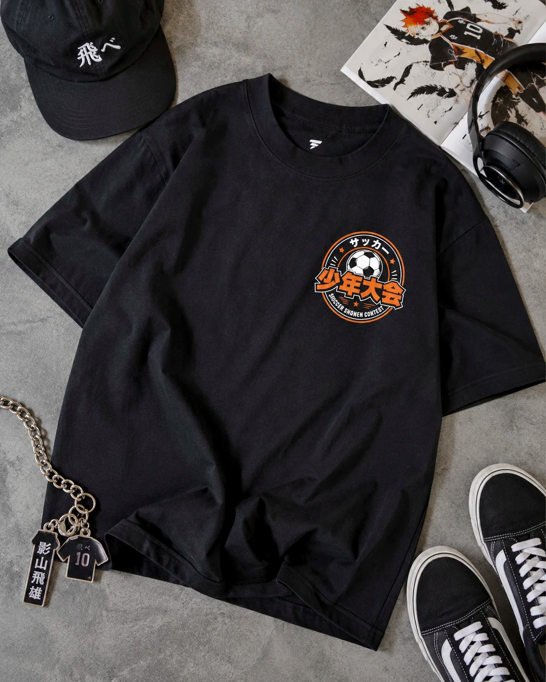 Playera Goku, Luffy y Naruto – Edición Fútbol