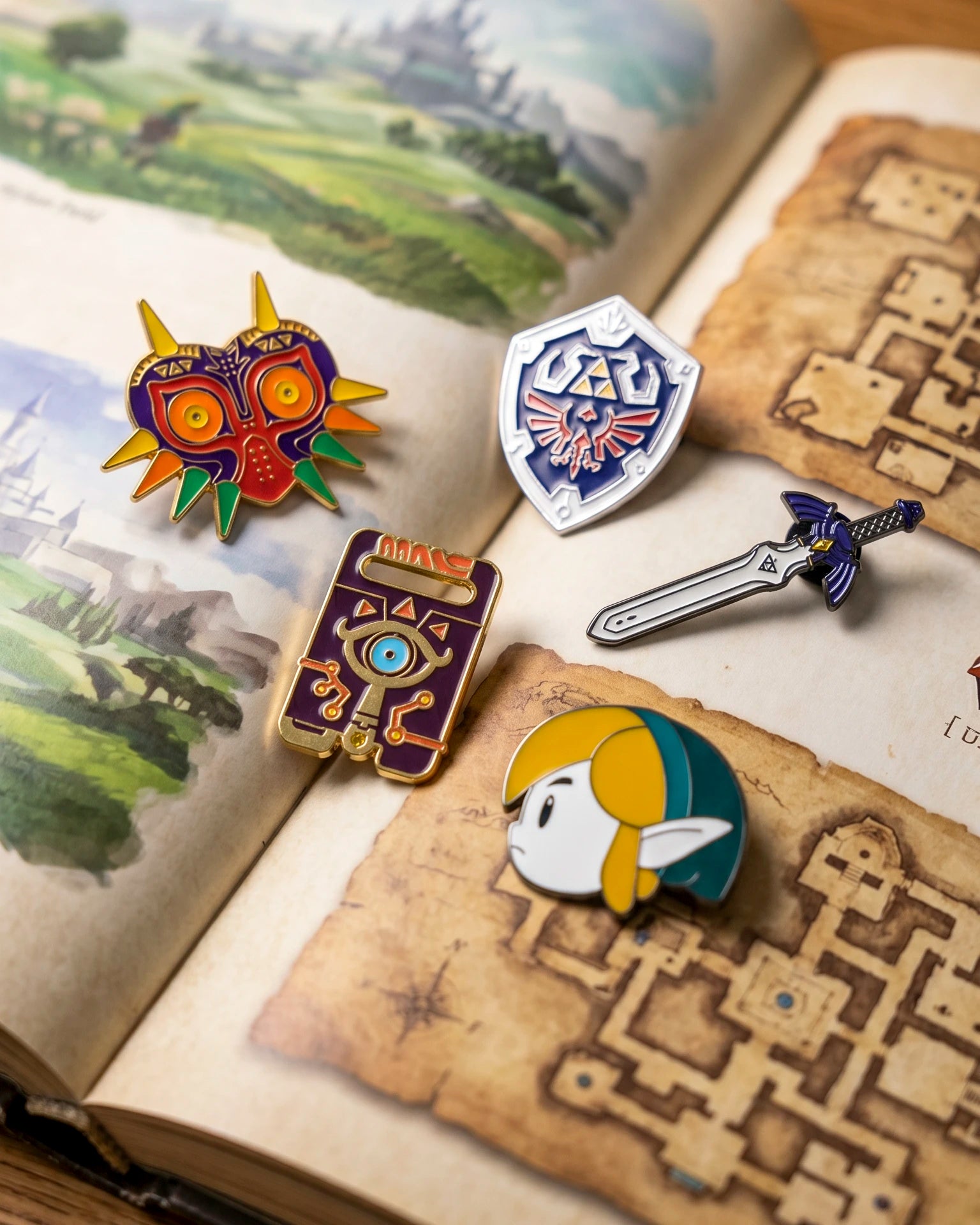 Set de 5 Pines Zelda – Edición Legendaria