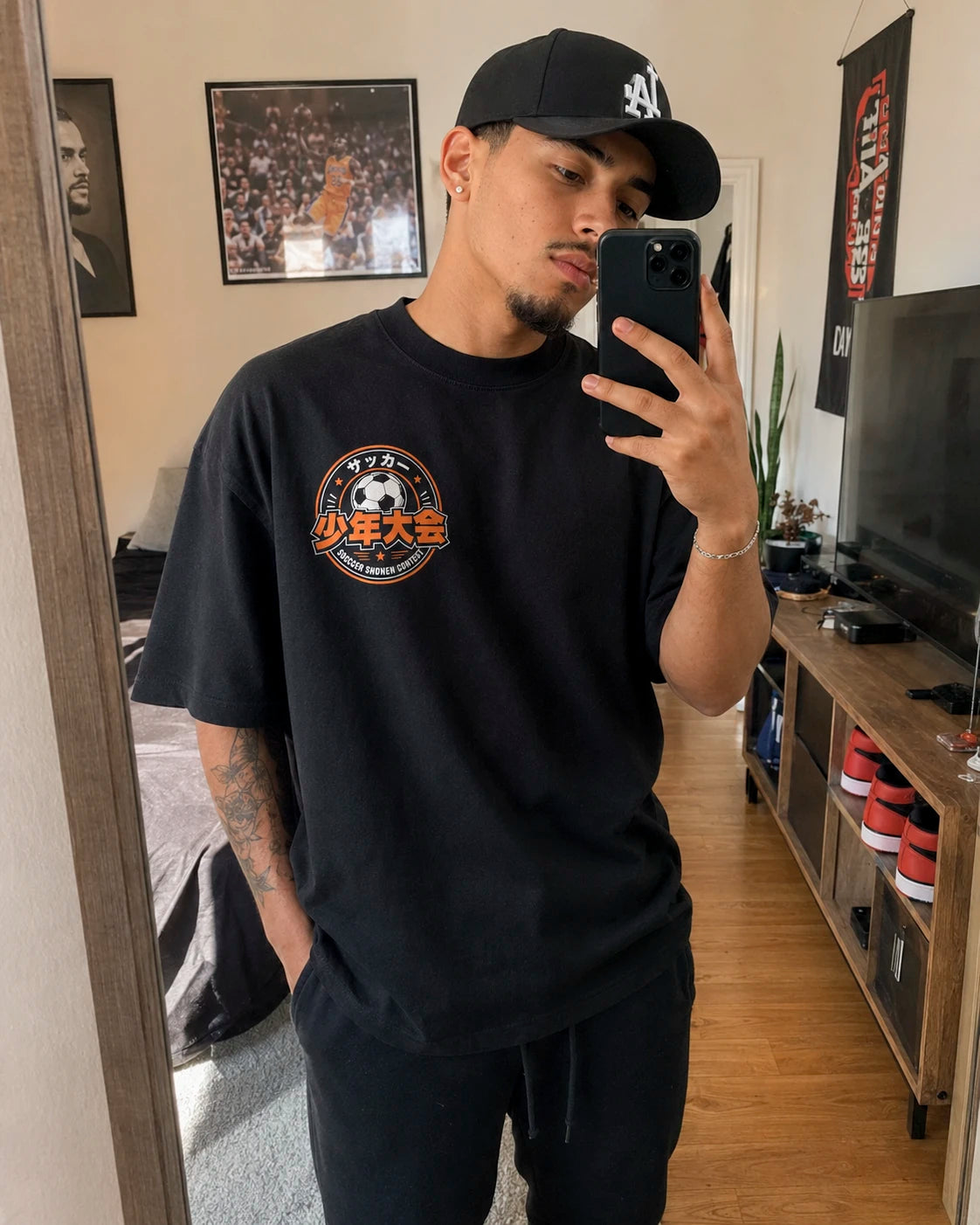 Playera Goku, Luffy y Naruto – Edición Fútbol