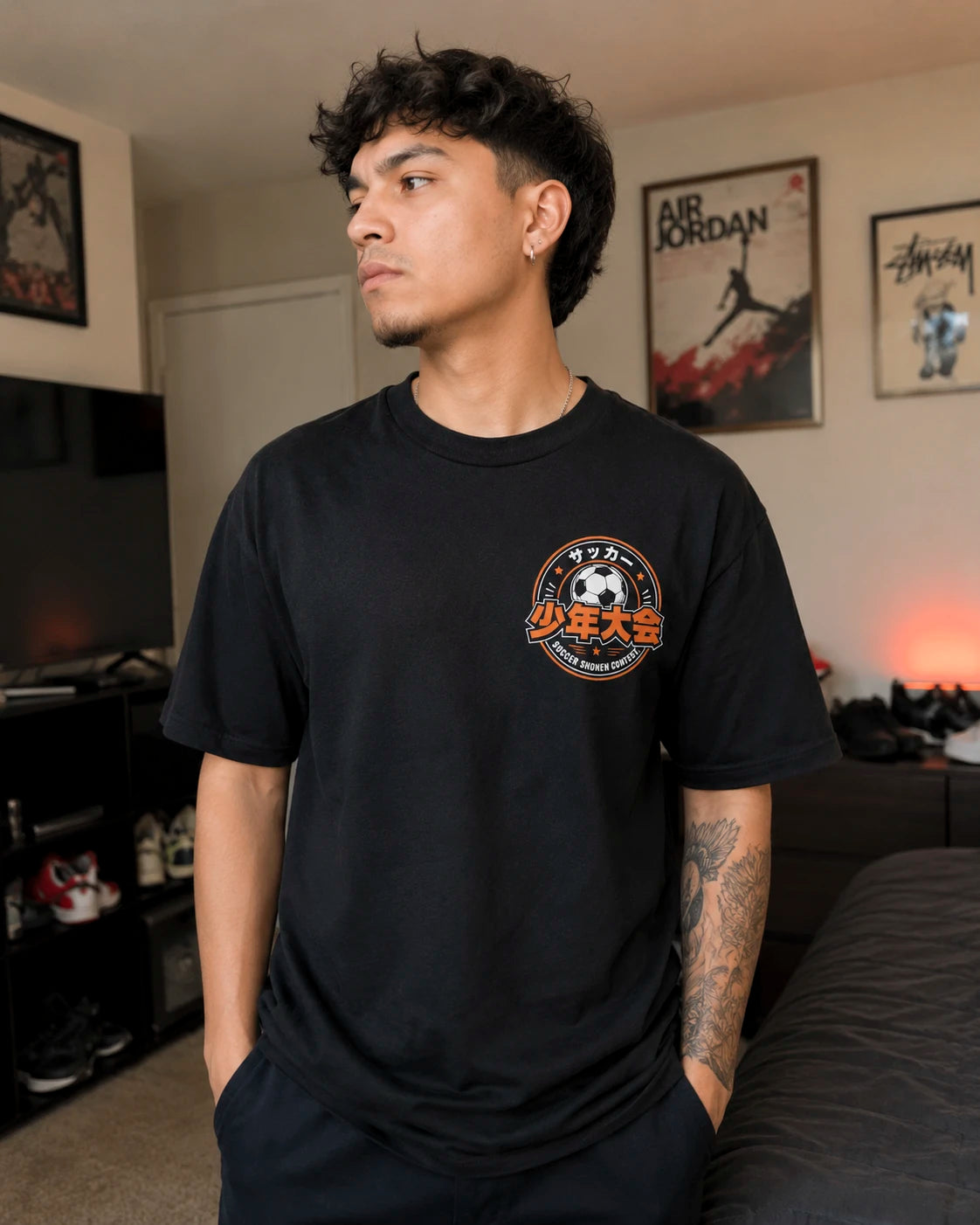Playera Goku, Luffy y Naruto – Edición Fútbol