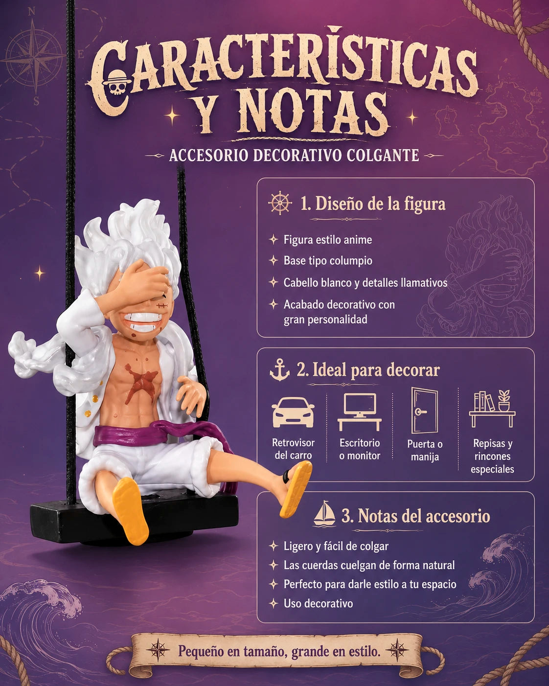Figura Colgante One Piece – Luffy Gear 5