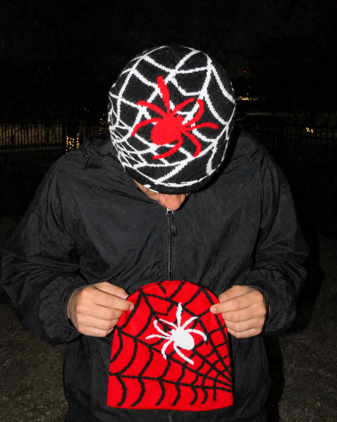 Gorro Spider-Man – Negro y Rojo