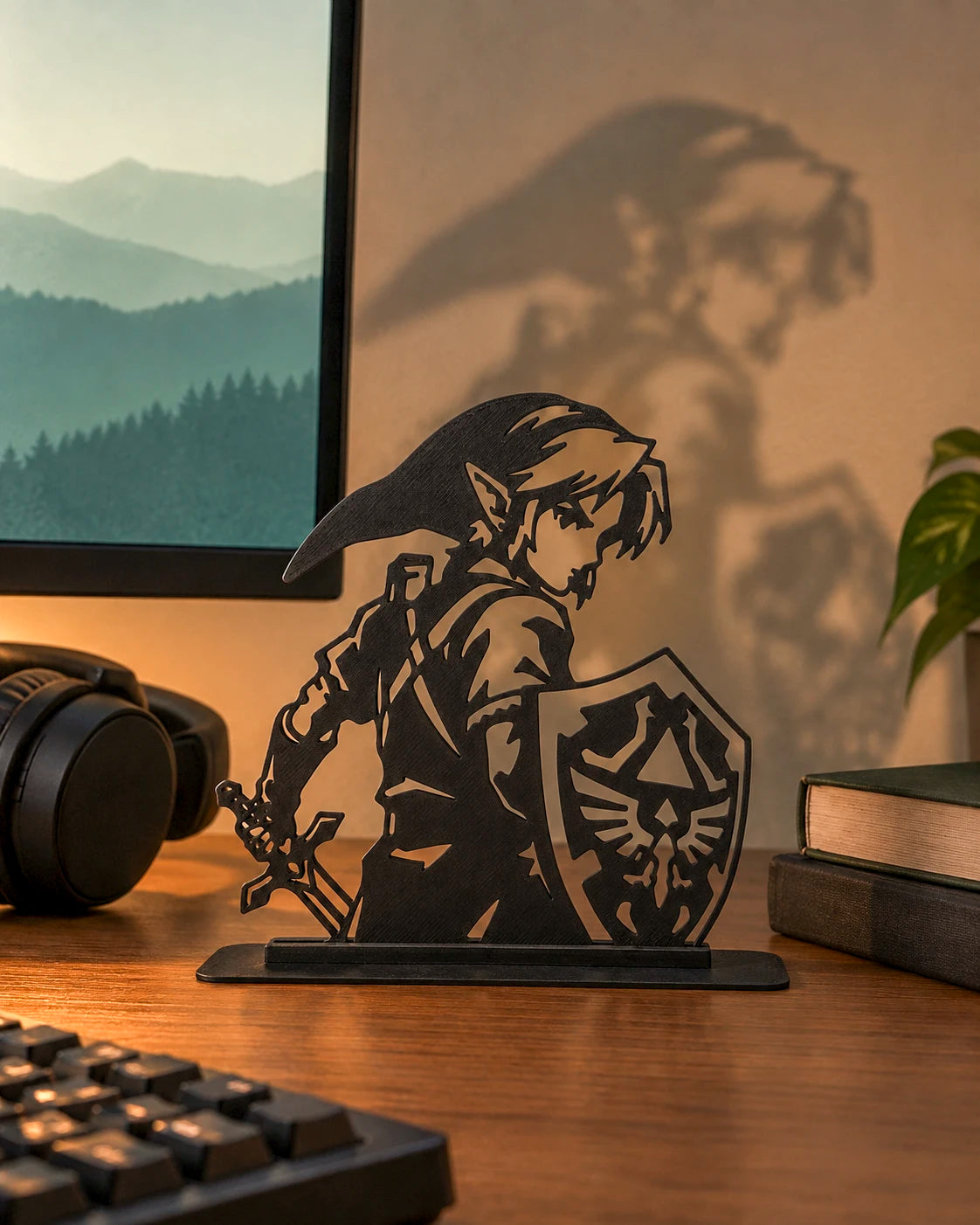Figura Link – Silueta con Efecto Contraluz