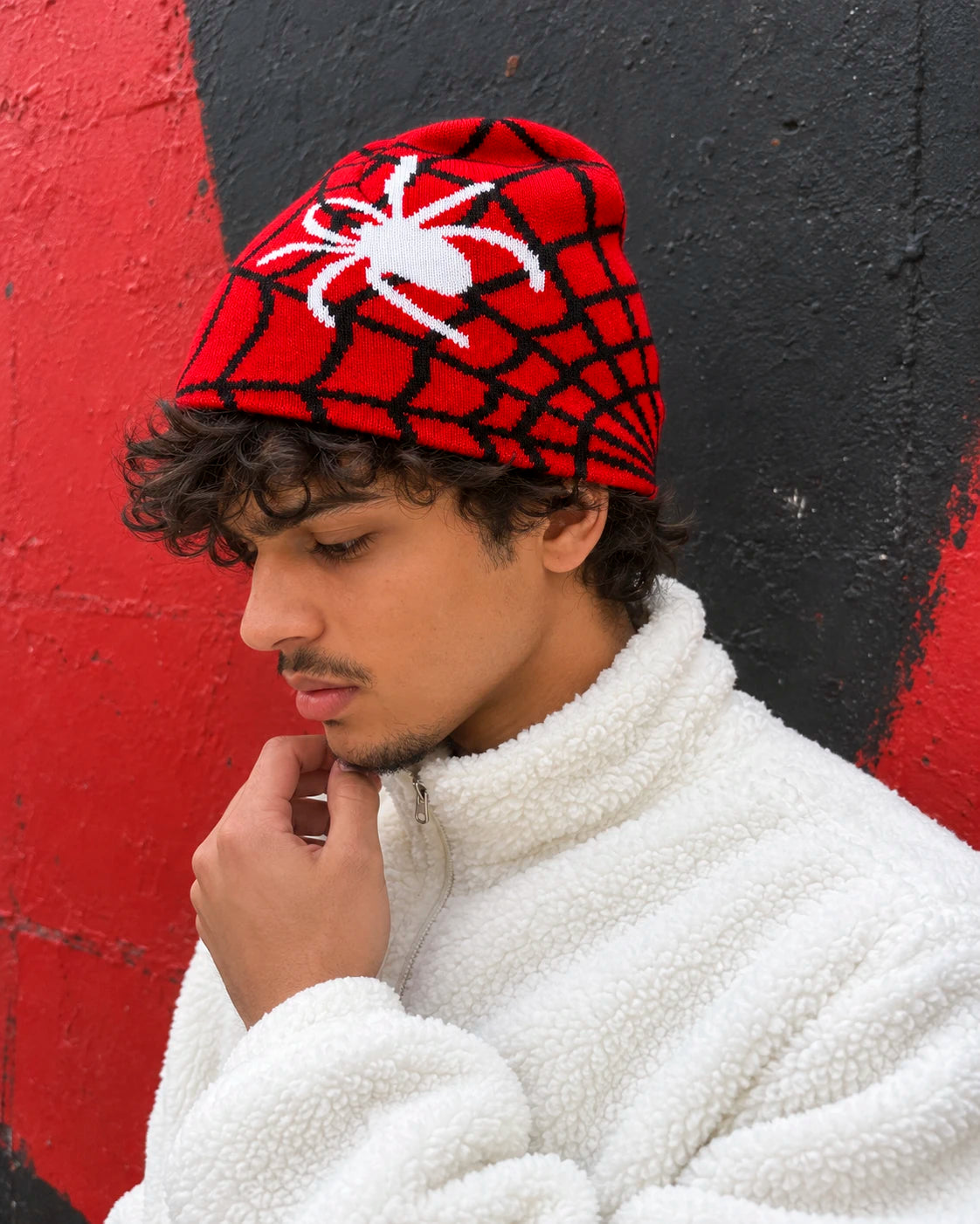 Gorro Spider-Man – Negro y Rojo