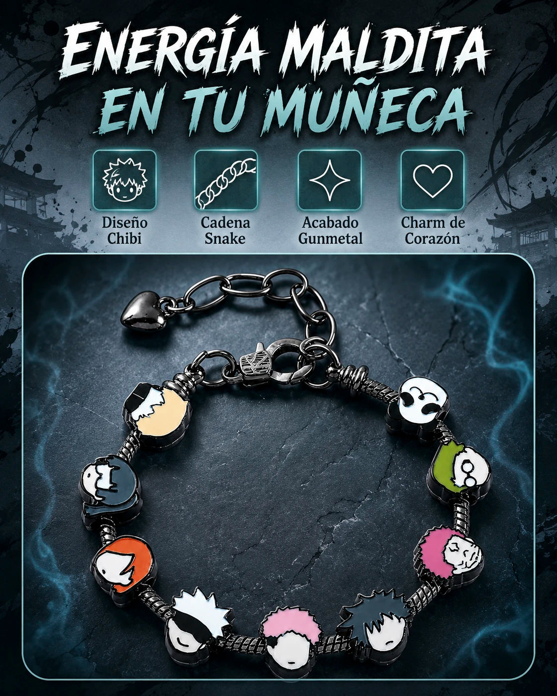 Pulsera Jujutsu Kaisen – Hechiceros