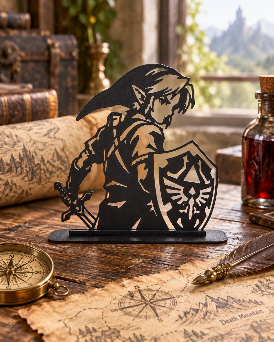 Figura Link – Silueta con Efecto Contraluz
