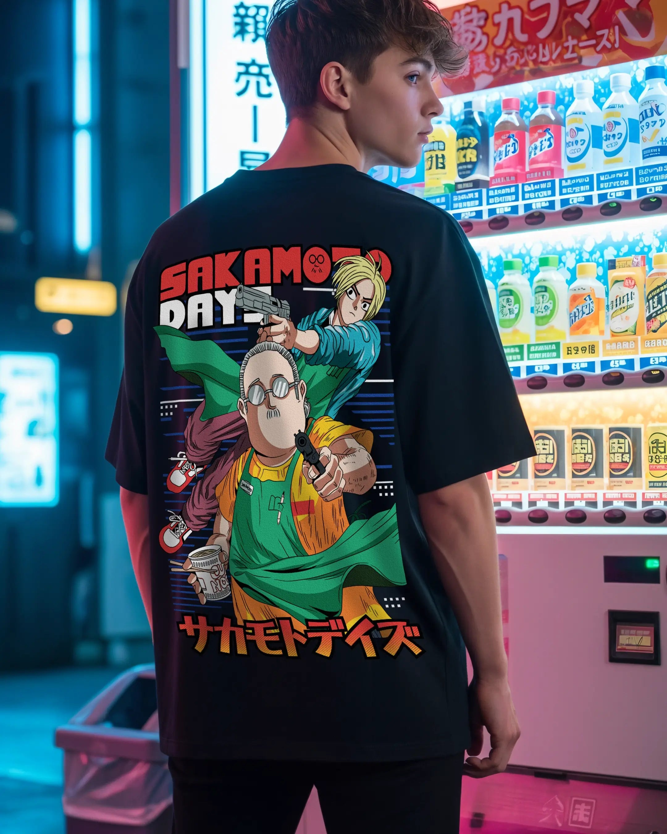 Playera Sakamoto Days – Instinto Letal