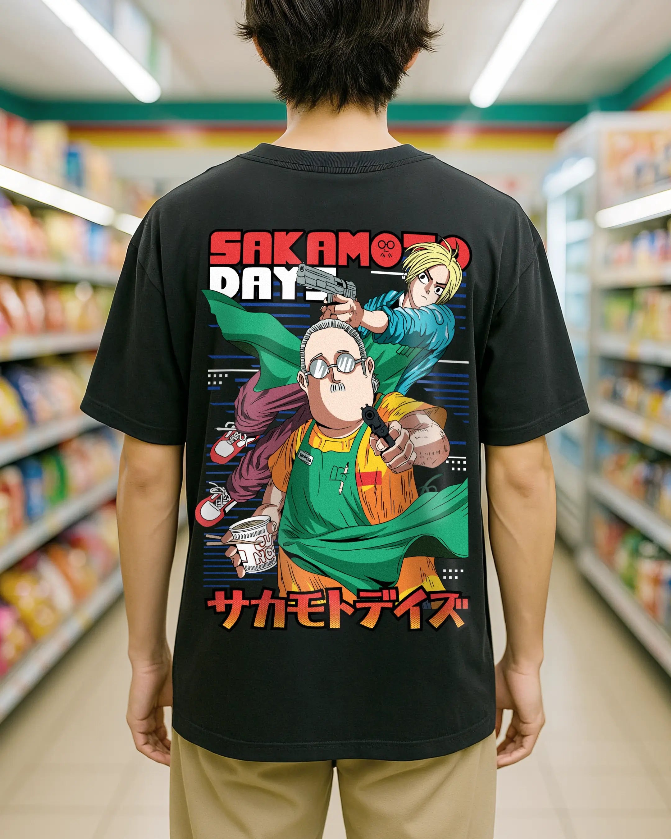 Playera Sakamoto Days – Instinto Letal