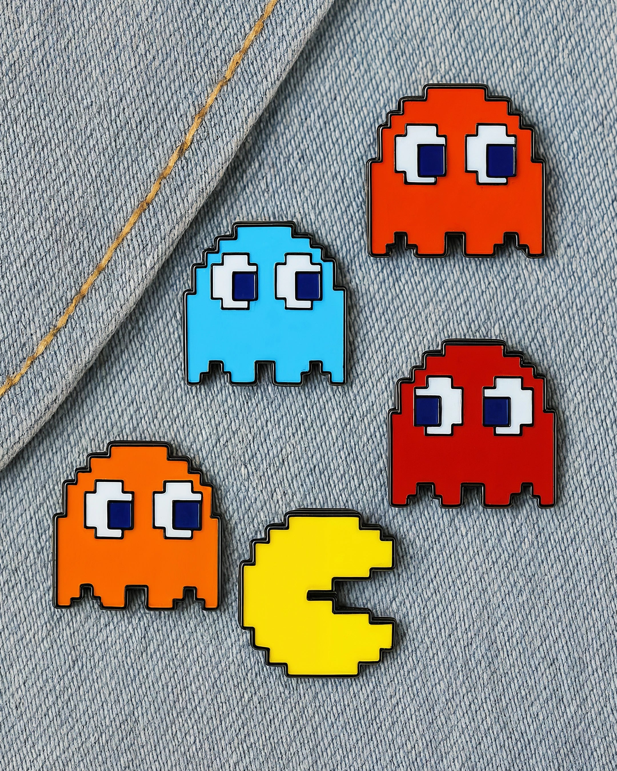 Pines Pac-Man - 5 Unidades