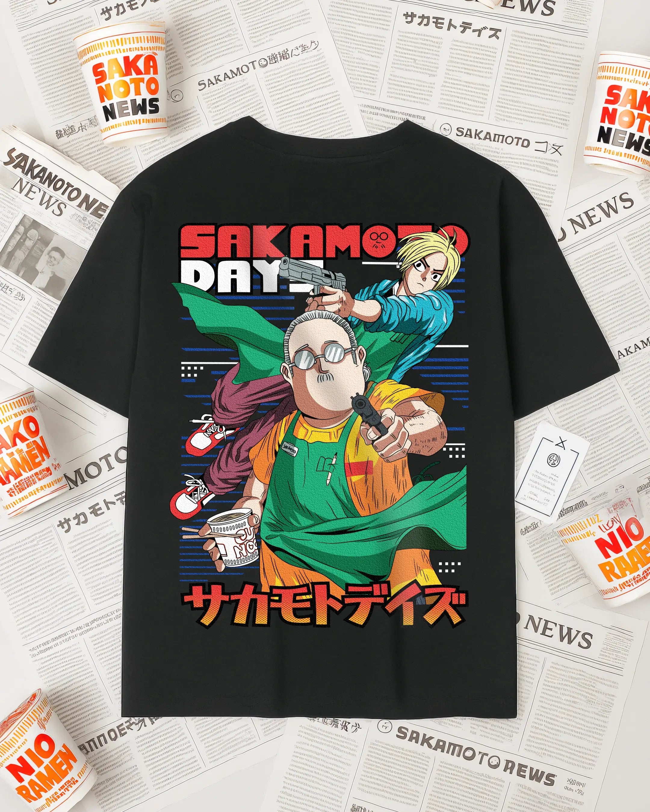 Playera Sakamoto Days – Instinto Letal