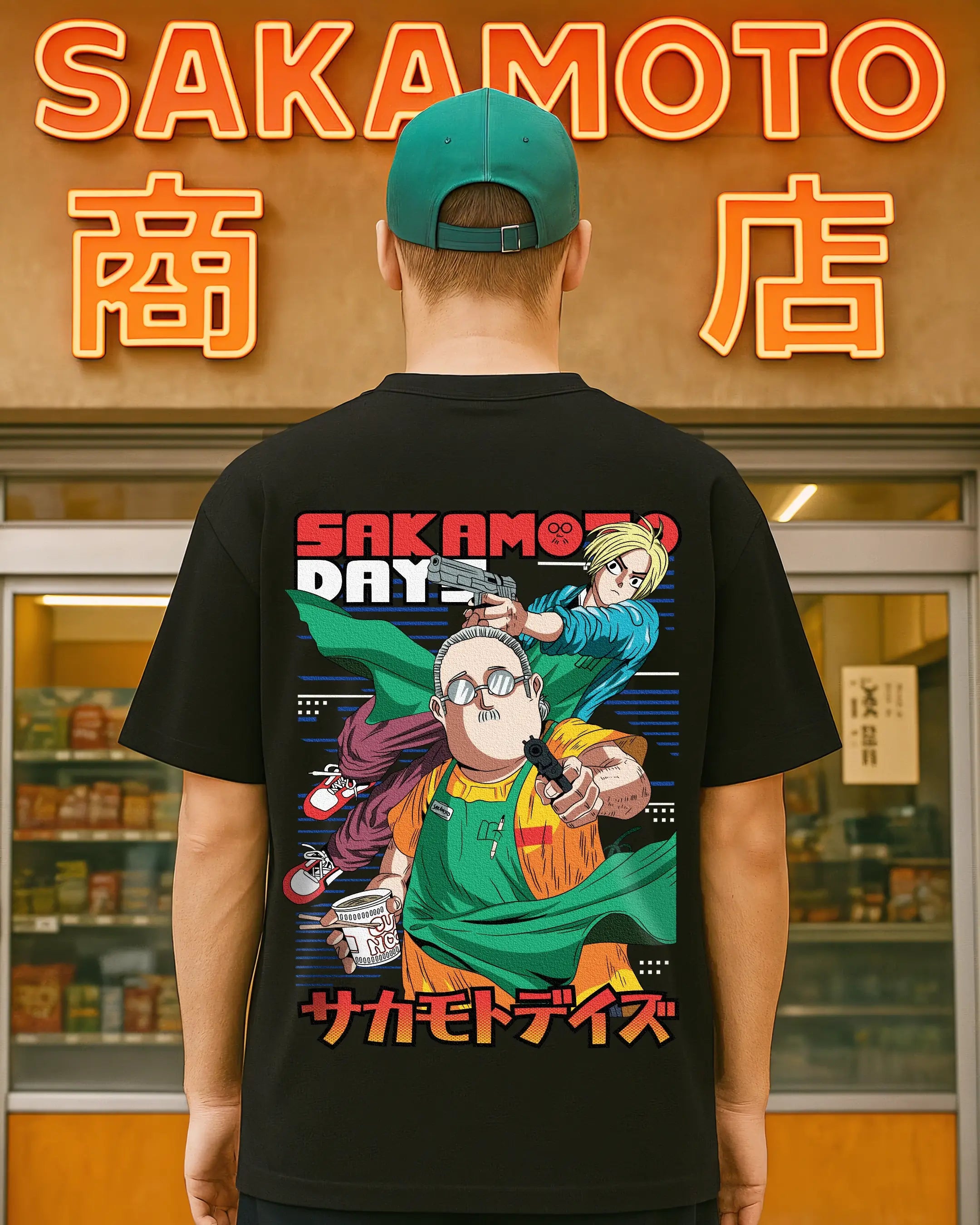 Playera Sakamoto Days – Instinto Letal