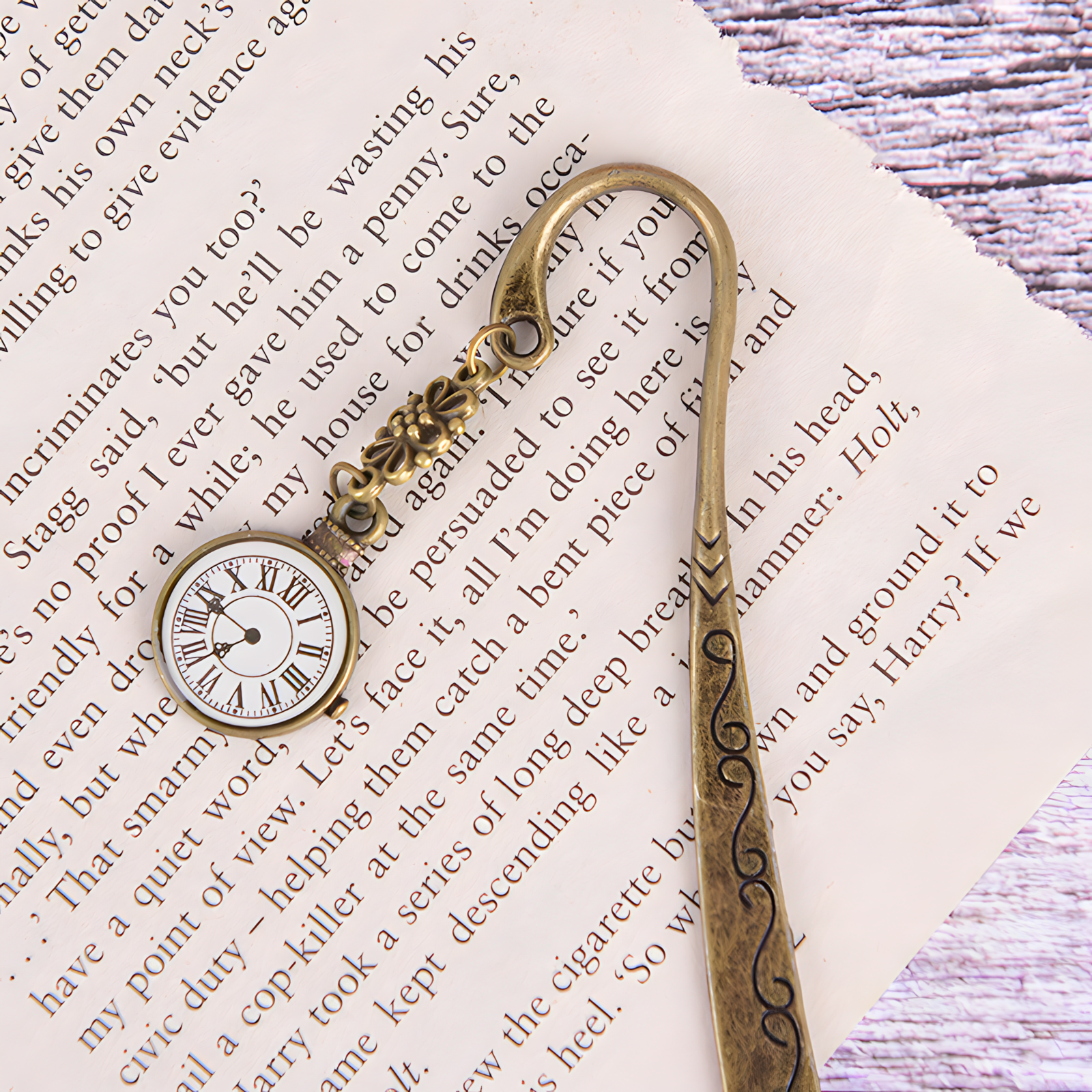 Separador de Libros Reloj de Hogwarts