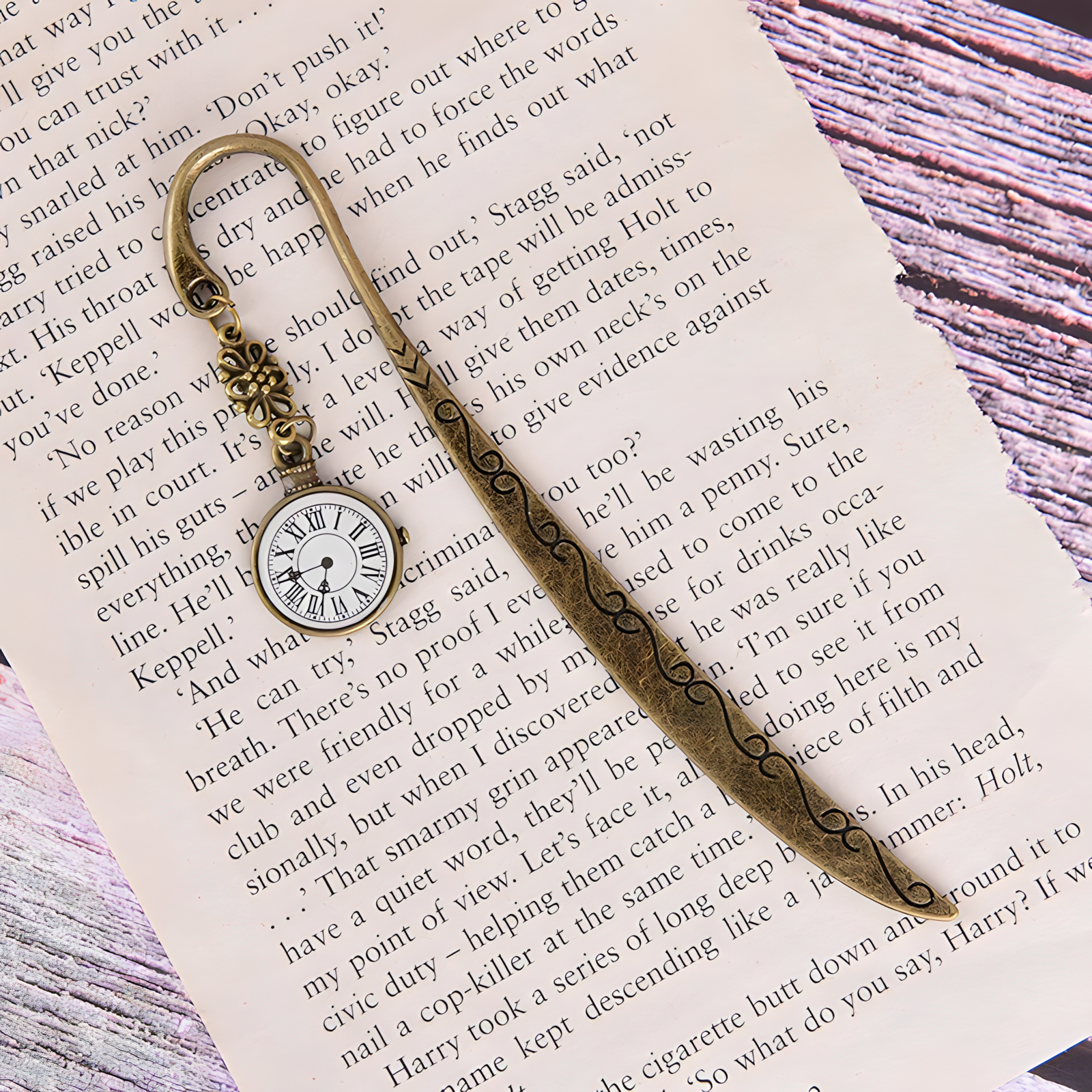 Separador de Libros Reloj de Hogwarts