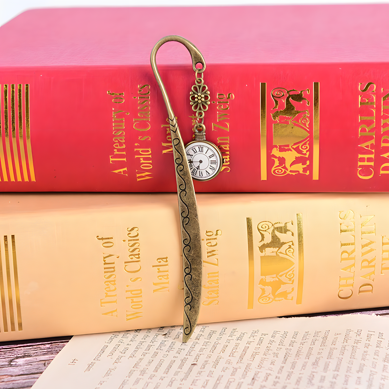 Separador de Libros Reloj de Hogwarts