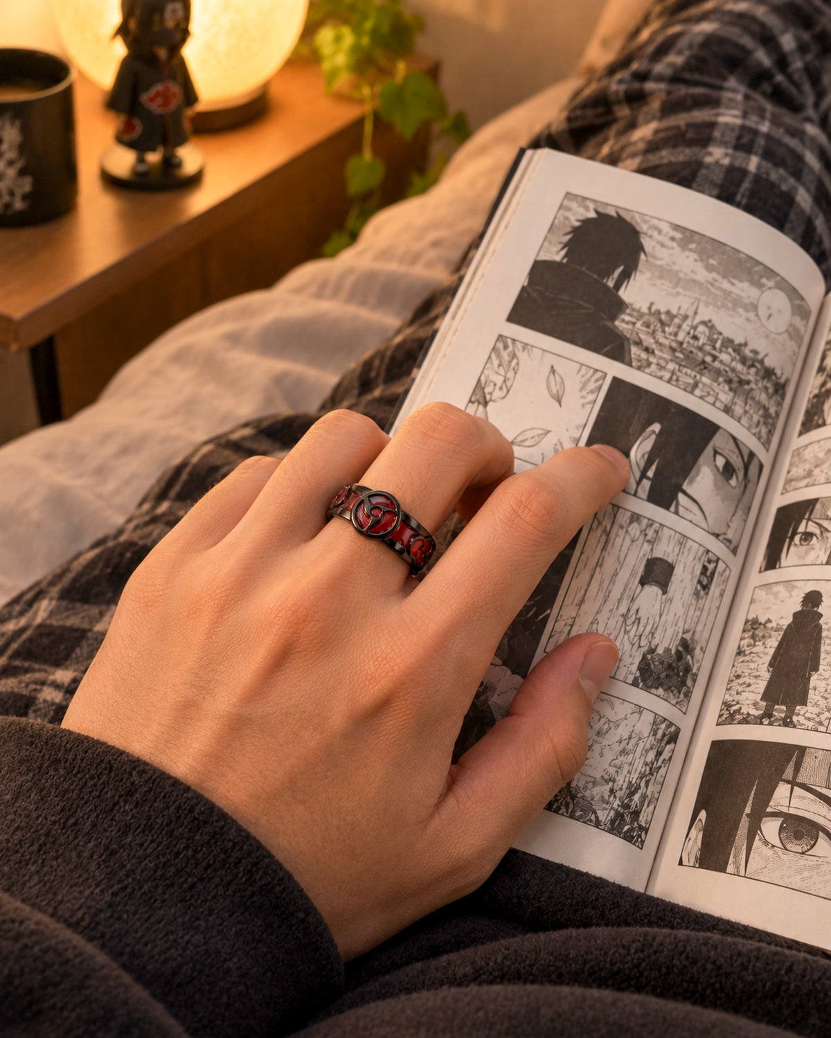 Anillo Itachi Sharingan Ajustable