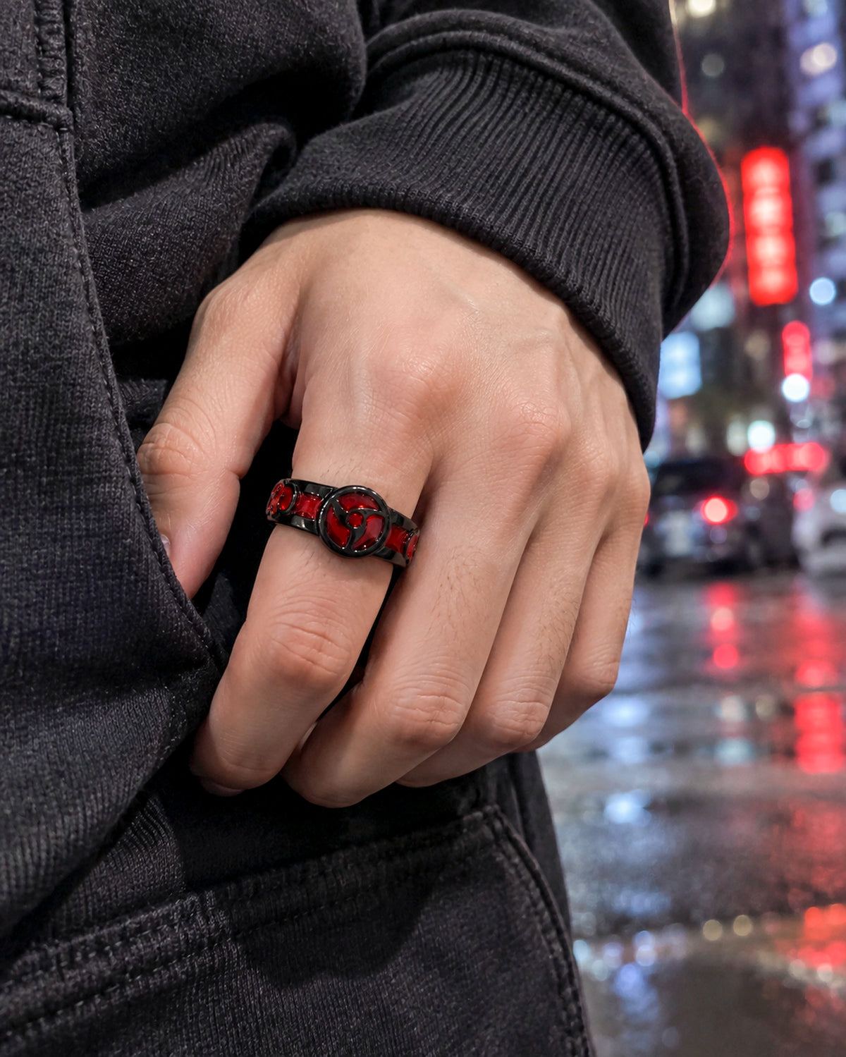 Anillo Itachi Sharingan Ajustable