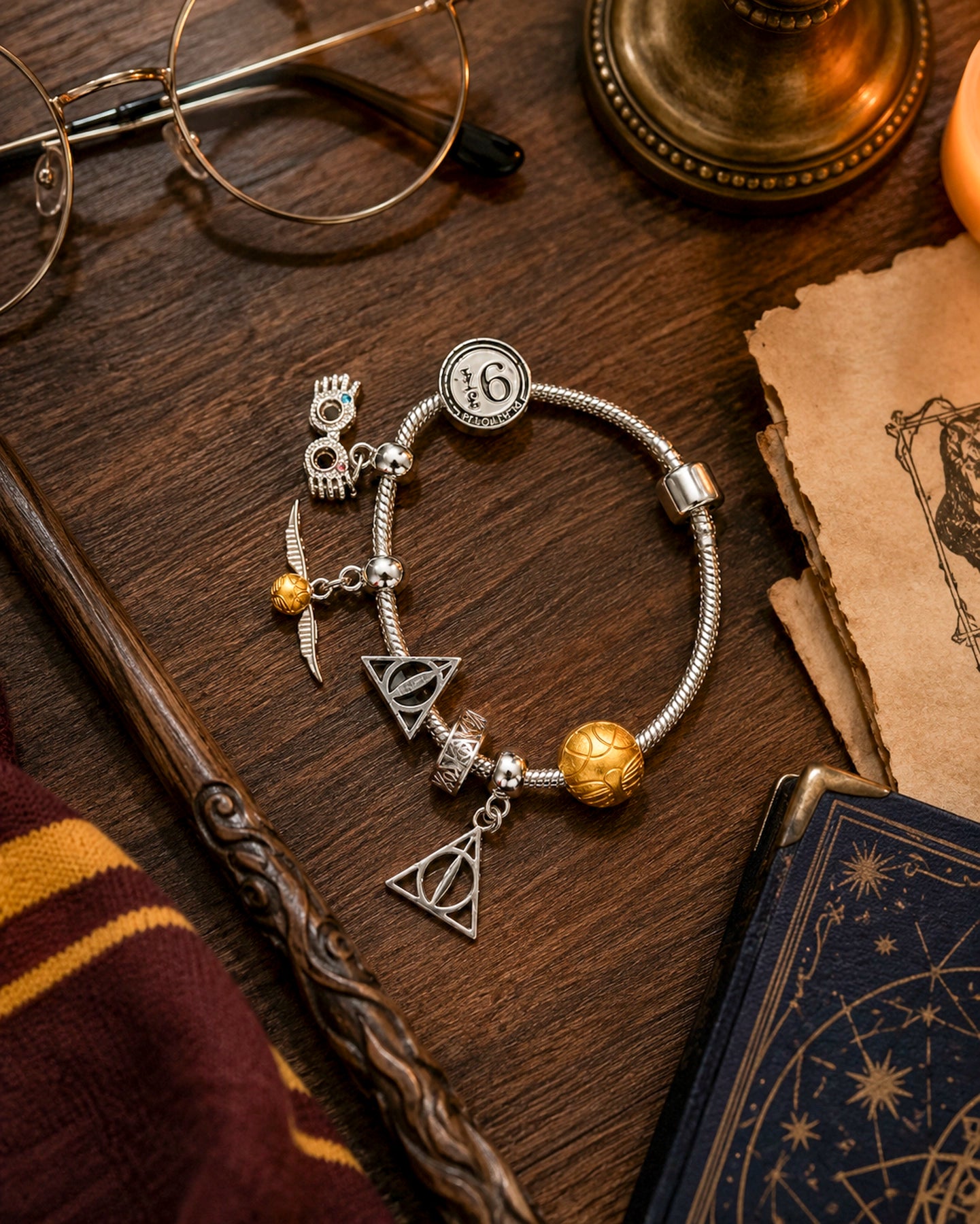 Pulsera Snitch y Reliquias – Harry Potter