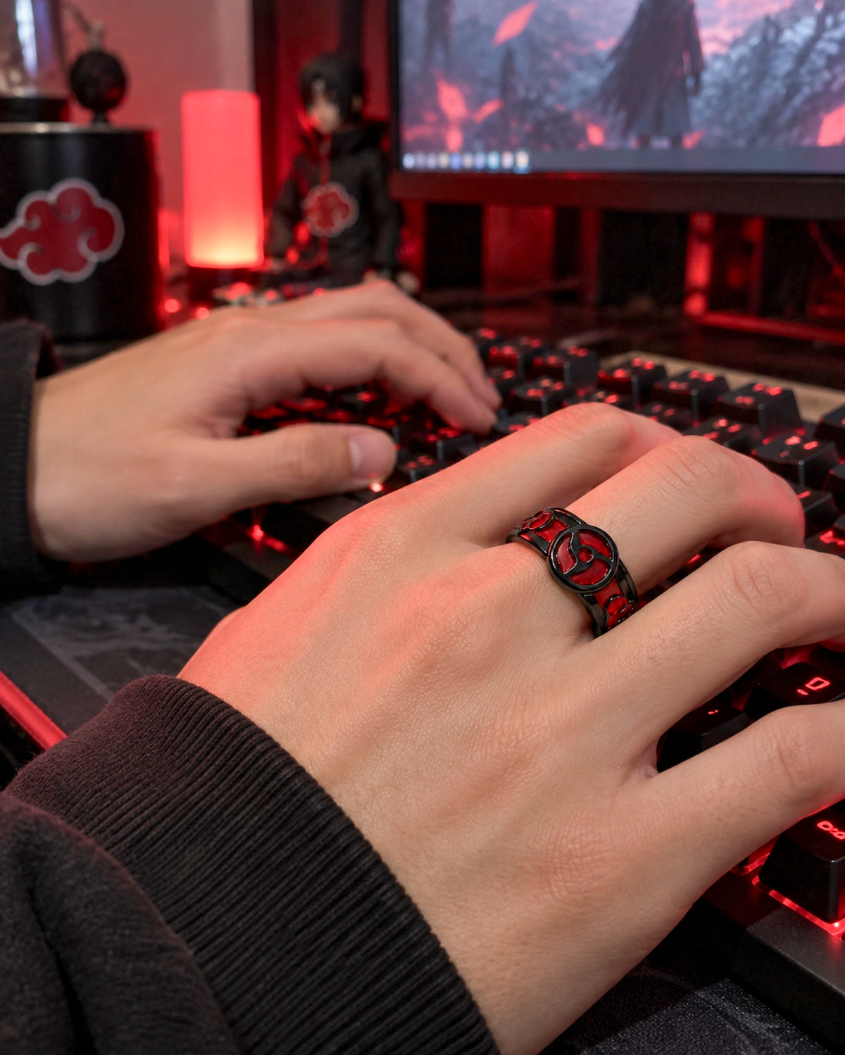 Anillo Itachi Sharingan Ajustable