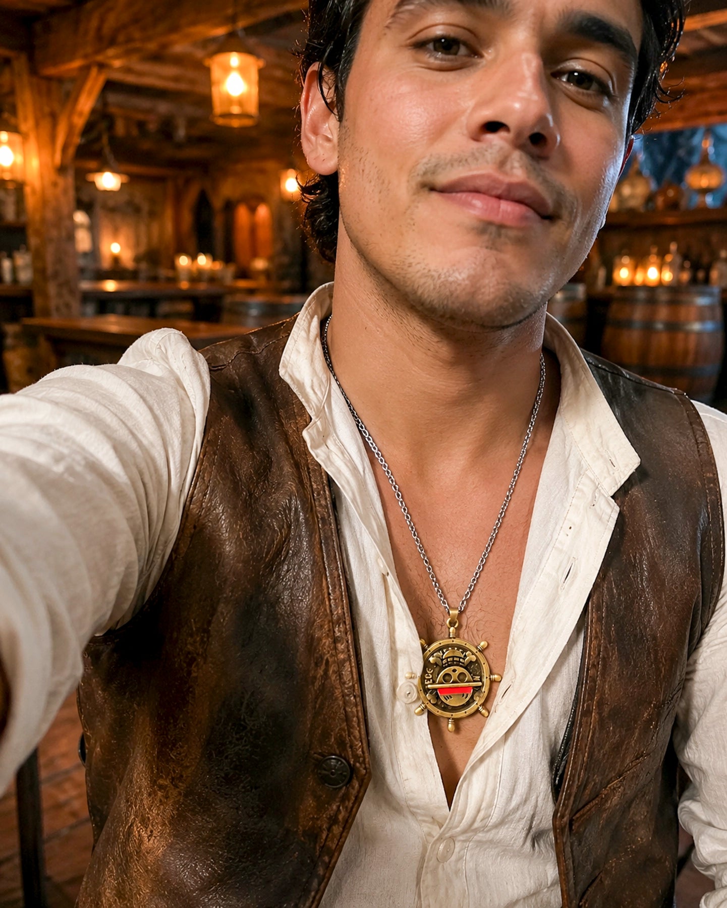 Collar Timón Pirata Giratorio – One Piece