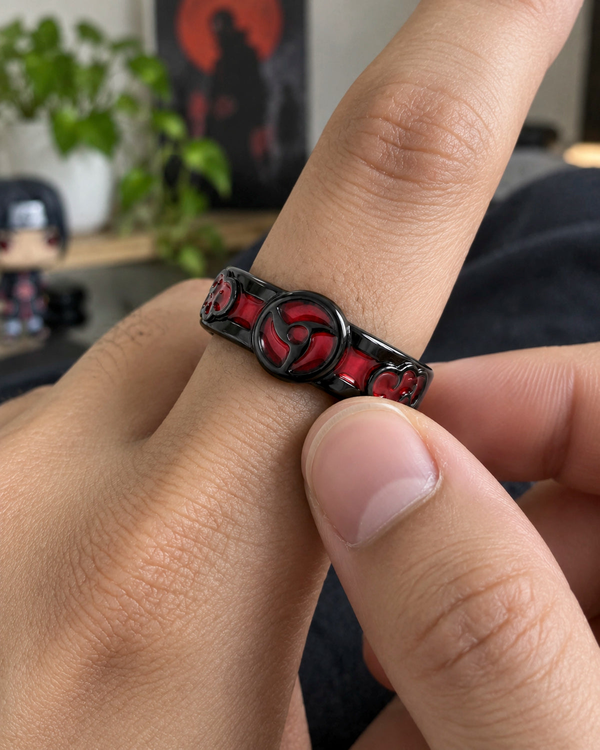 Anillo Itachi Sharingan Ajustable