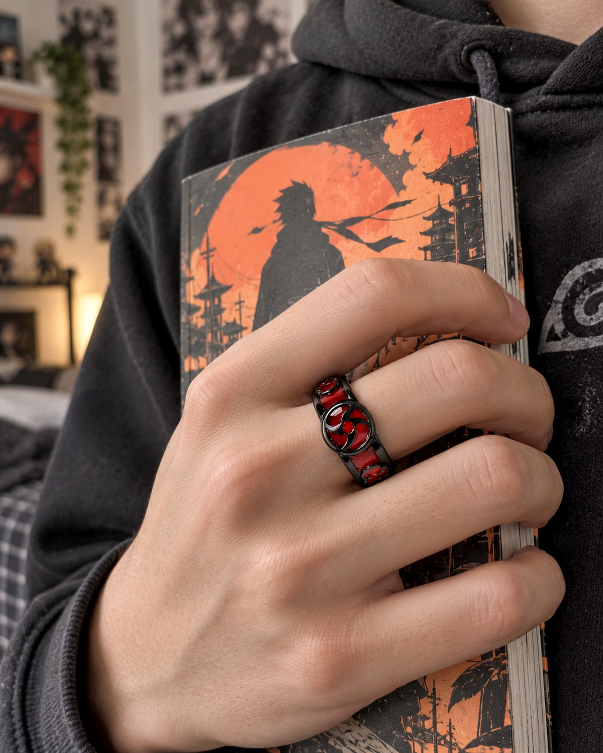 Anillo Itachi Sharingan Ajustable