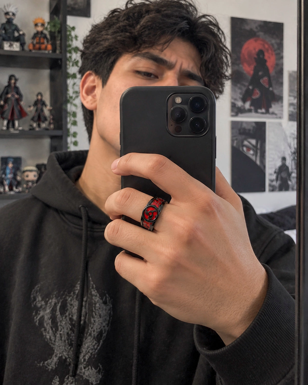 Anillo Itachi Sharingan Ajustable