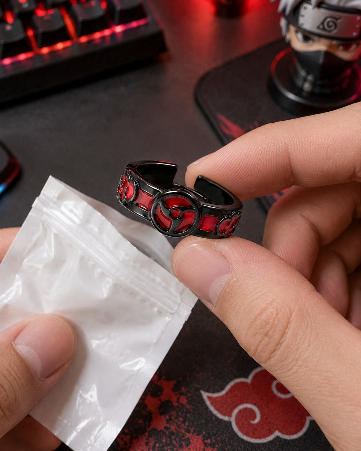 Anillo Itachi Sharingan Ajustable