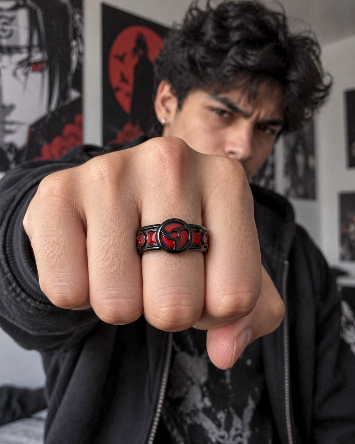 Anillo Itachi Sharingan Ajustable