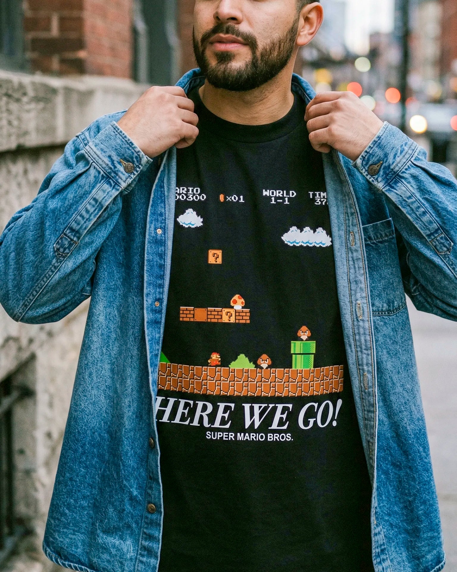 Playera Super Mario Bros – Here We Go!
