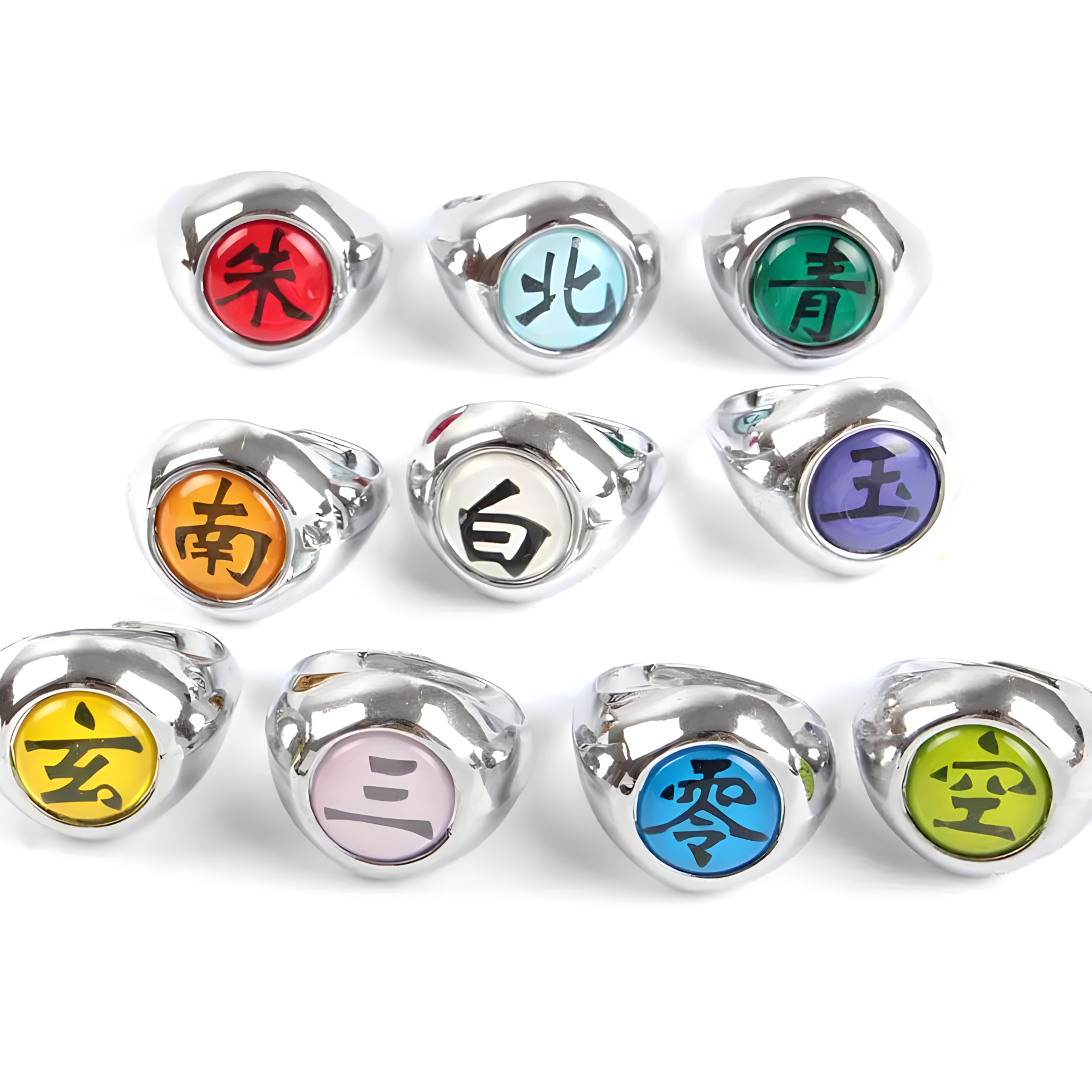 Paquete de Anillos Akatsuki Funky