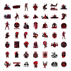 Paquete de 50 Stickers de Deadpool